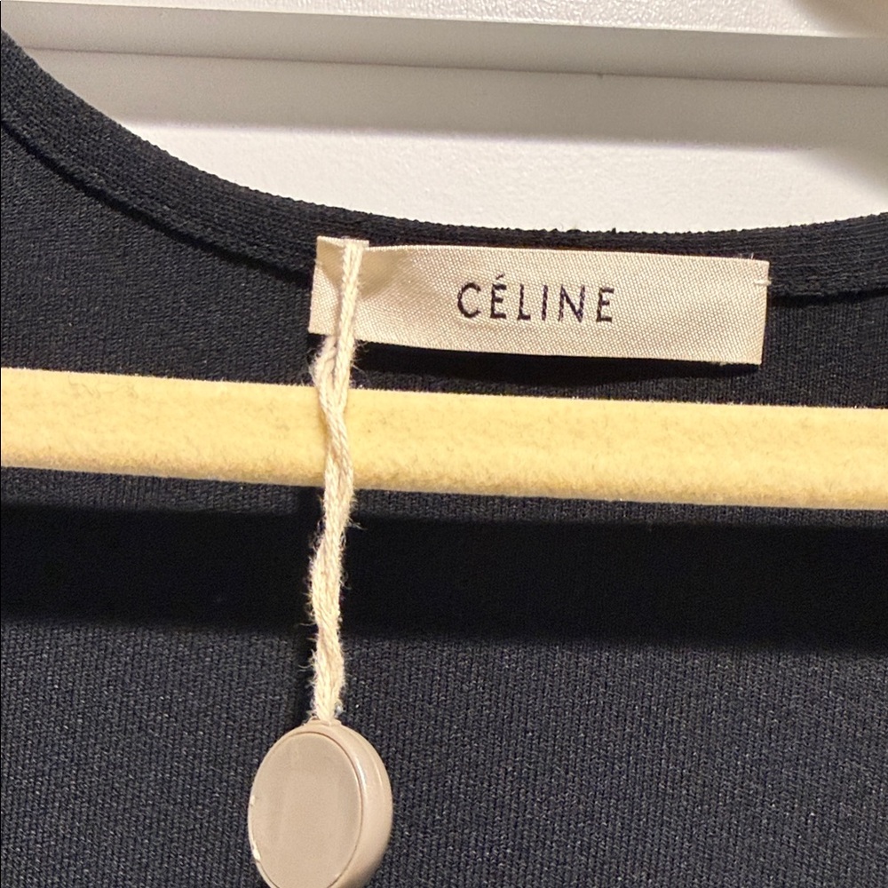 Celine Black Sleeveless Mini Dress- NWT! - Picture 2 of 6